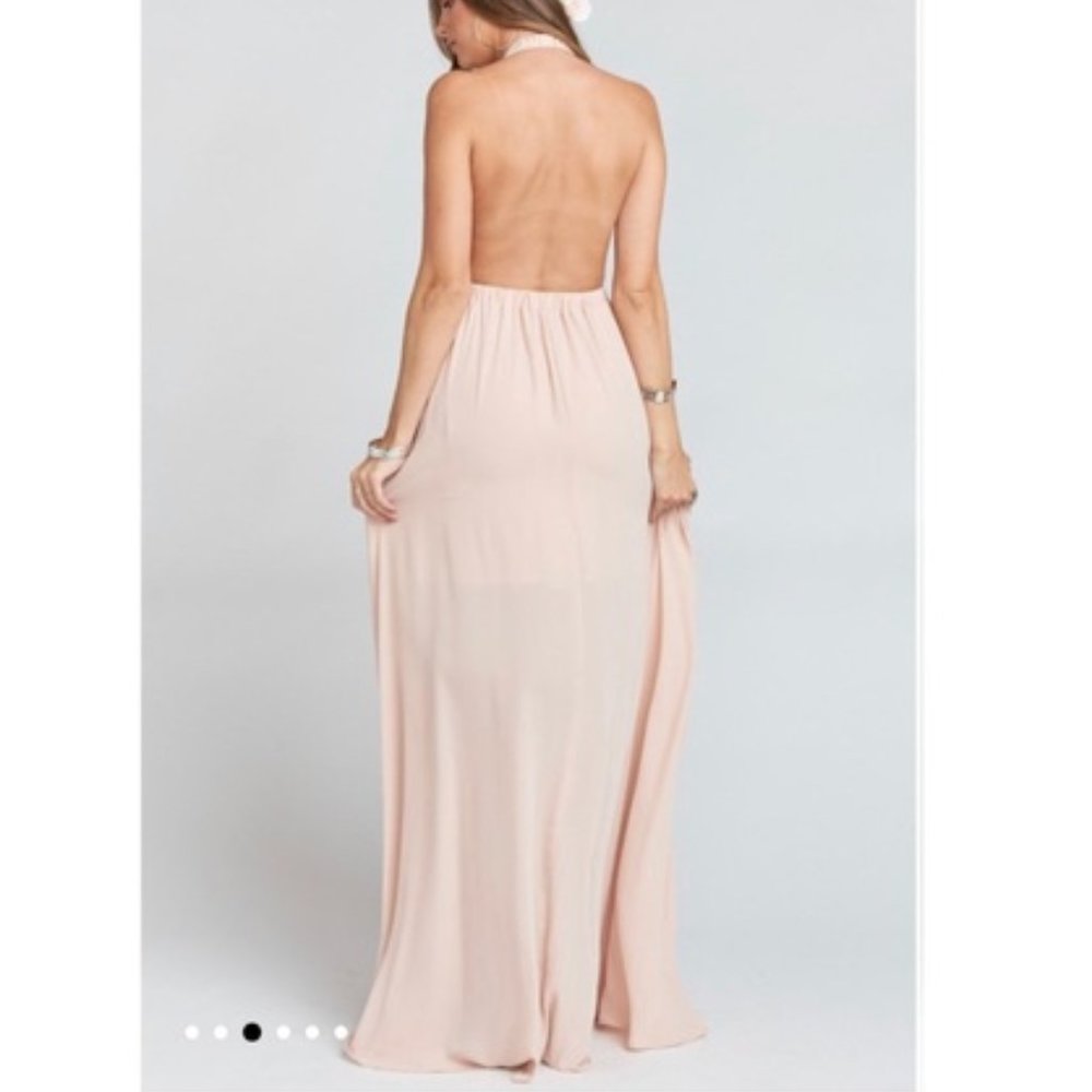 Show Me Your Mumu Luna Halter Maxi Dusty Blush - Picture 2 of 16